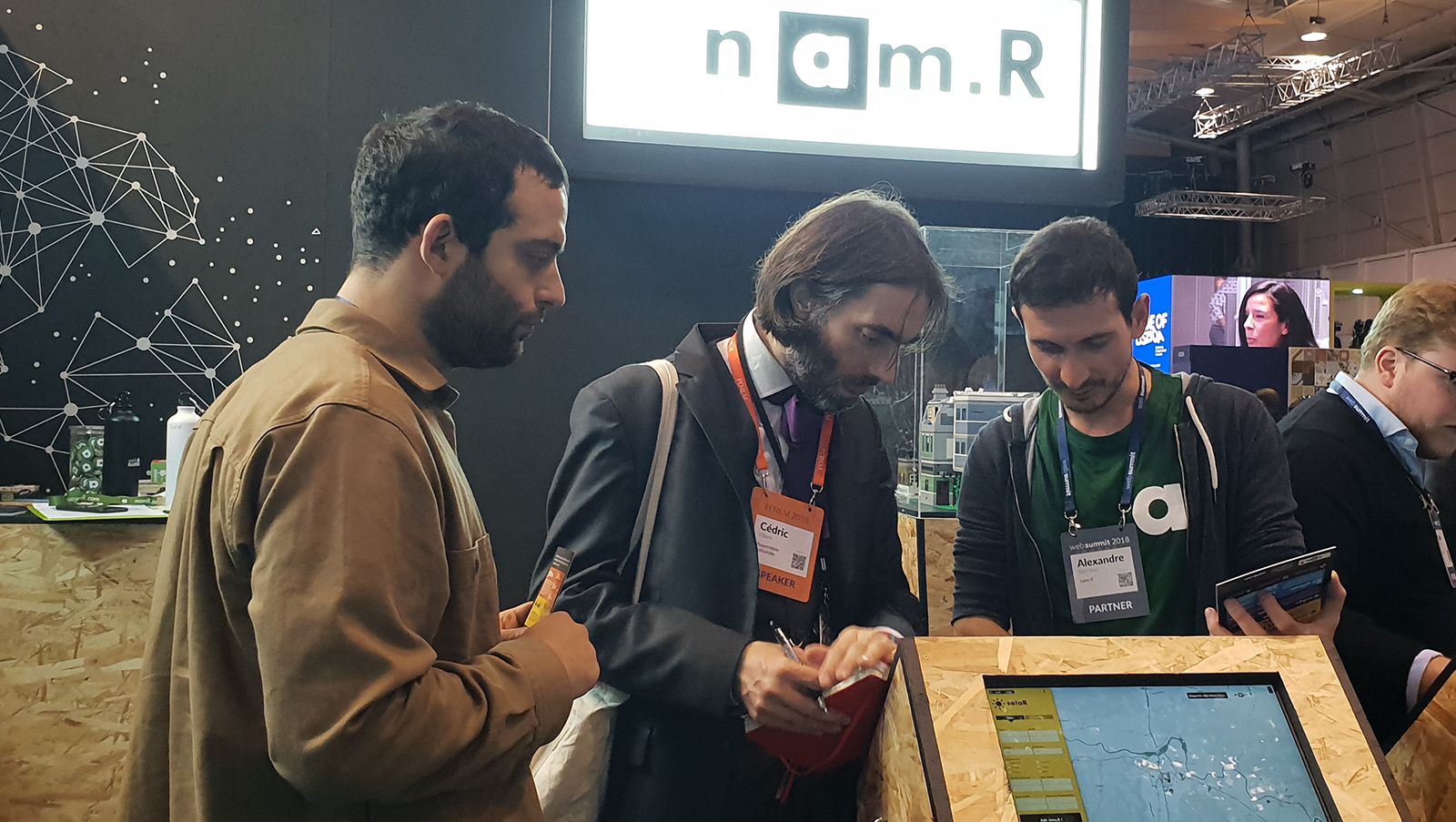 Cedric Villani visiting namR at Web Summit