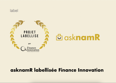 asknamR labellisée Finance Innovation