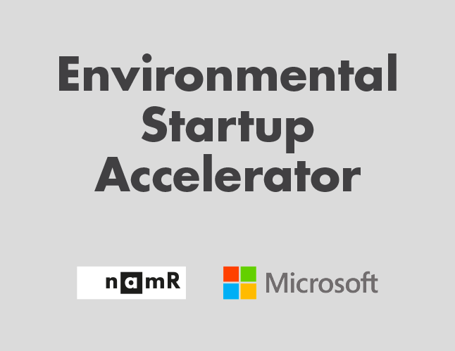 Microsoft sélectionne namR pour intégrer l’Environmental Start-up Accelerator !