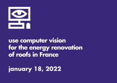Use computer vision for the energy renovation of roofs in France
