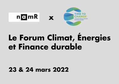 Le Forum Climat, Énergies et Finance durable