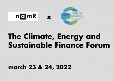 The Climate, Energy and Sustainable Finance Forum