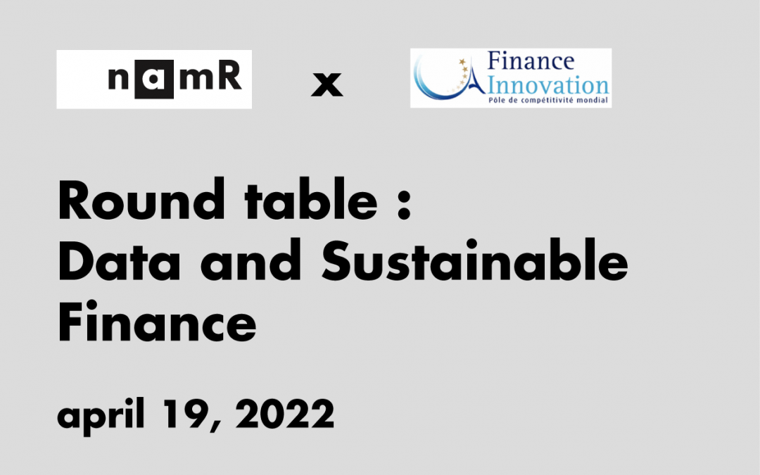 Round table : Data and Sustainable Finance